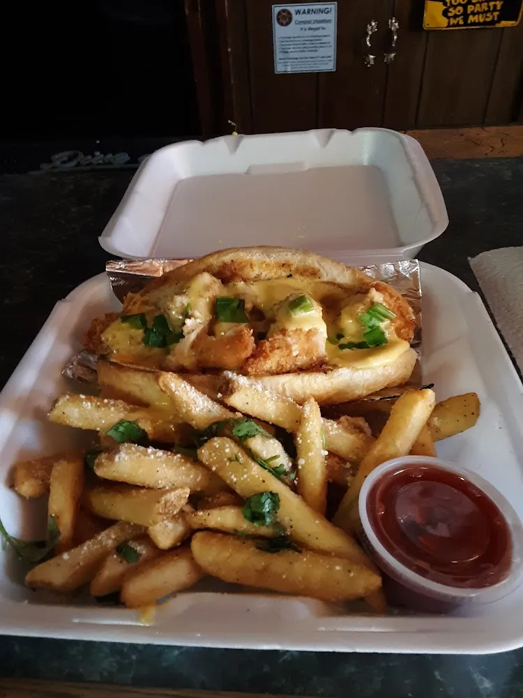 Crispy Chicken Sandwich with Frys