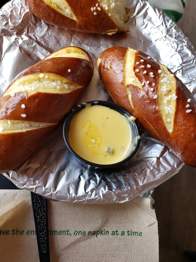 Pretzel Basket with Beer Cheese